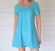 Charlotte Dress Ecofrotté Turkos