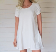Charlotte Dress Ecofrotté Vit